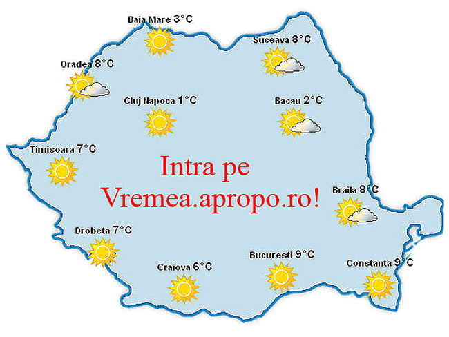 Click pe Vremea Apropo.ro, pentru o prognoza meteo completa