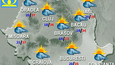 Vremea.Apropo.ro: Scăpăm de caniculă și chiar vor fi ploi torențiale