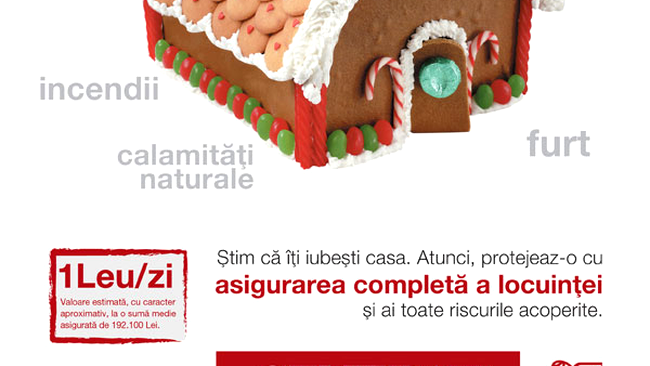 Cu 1 leu/zi, poti sa iti protejezi locuinta si bunurile impotriva diverselor riscuri!