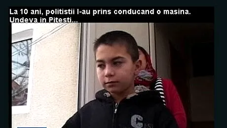 Sofer de ocazie, la varsta de 10 ani!