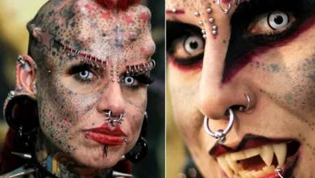 Ea e singura femeie-vampir din lume! Cum arăta înainte să se urâţească în asemenea hal