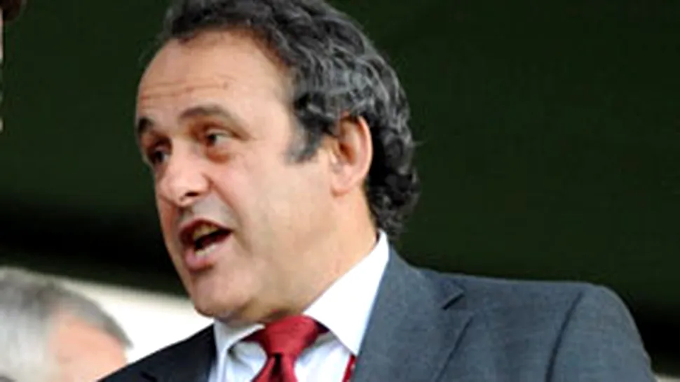 Platini a sosit la Bucuresti pentru o vizita de doua zile (GSP)