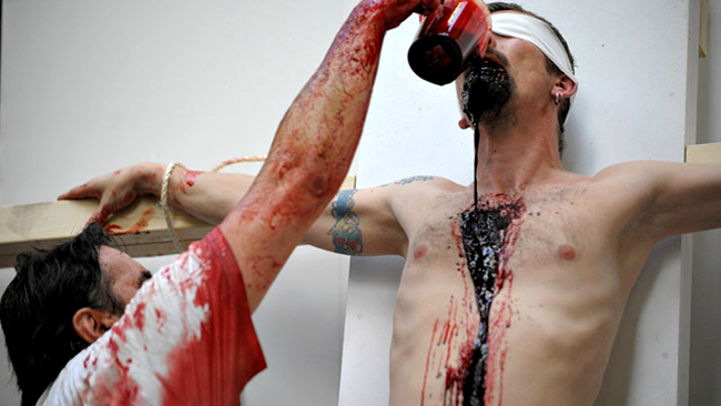 Crucificarea lui Iisus, in viziunea lui Nitsch 