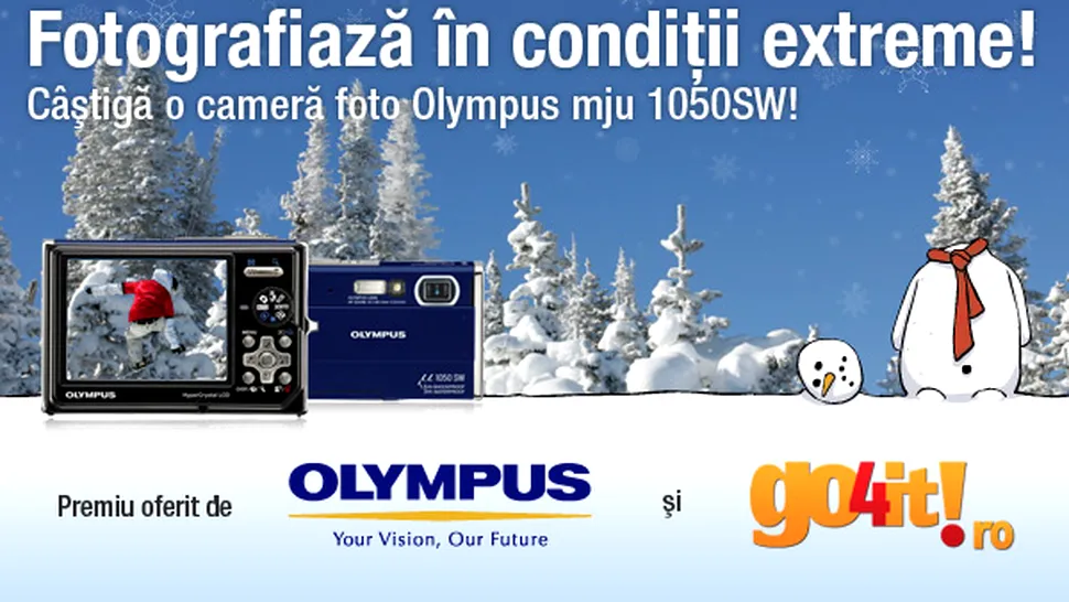 Castiga o camera foto Olympus cu Go4it.ro!