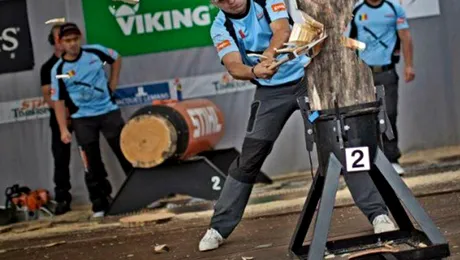 În week-end, se desfășoară Campionatul Național al Tăietorilor de lemne