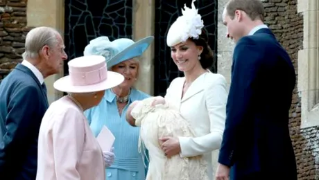 Imagini de la botezul Prinţesei Charlotte