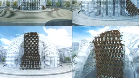 Monumentul Marii Uniri, amplasat în Piața Alba-Iulia din Capitală