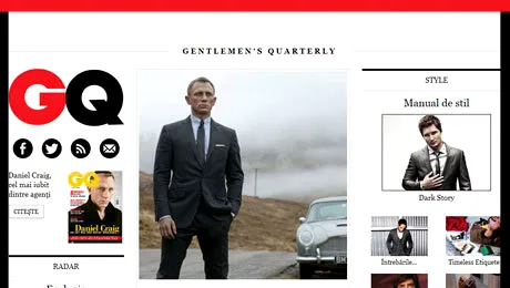 Revista GQ s-a lansat în versiune online