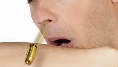 Un barbat impuscat in cap a eliminat glontul prin stranut