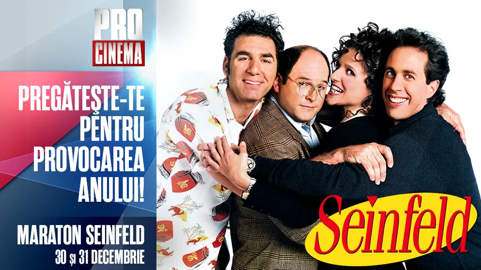 De Revelion, prinde maratonul Seinfeld la PRO CINEMA!