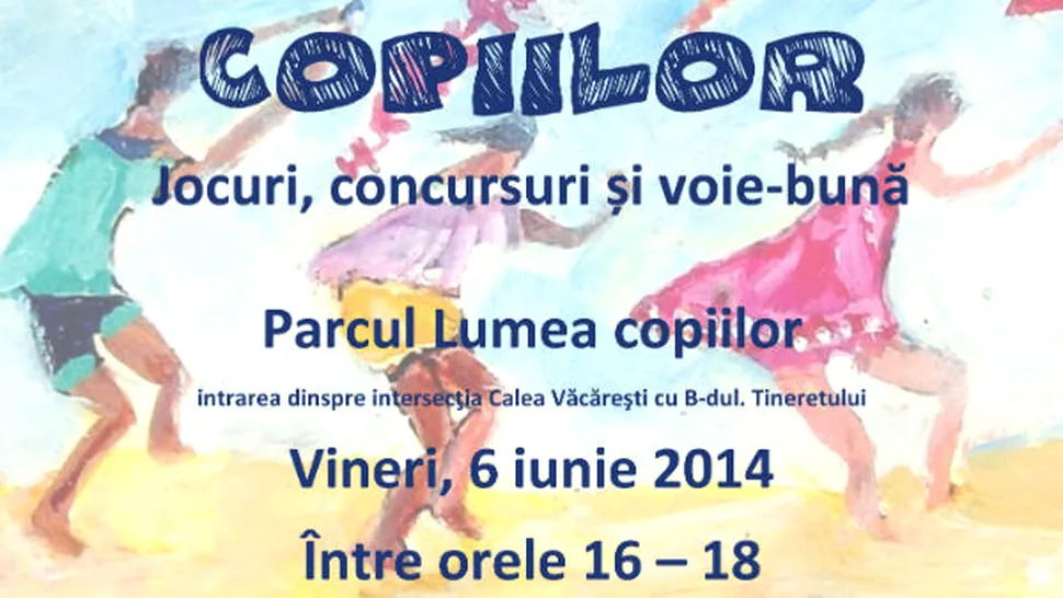 Olimpiada Copiilor îi provoacă pe cei mici la jocuri și concursuri! Pe 6 iunie, în Parcul Copiilor!