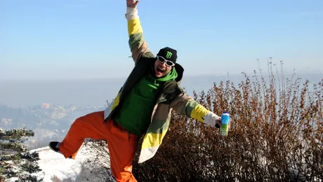 George Vintilă şi-a petrecut vacanţa la ski, în Poiana Braşov!