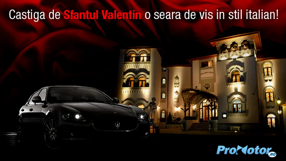 Promotor.ro si Maserati te rasfata de Valentine's Day!
