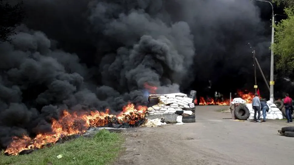 Explozii numeroase și foarte puternice, în estul Ucrainei