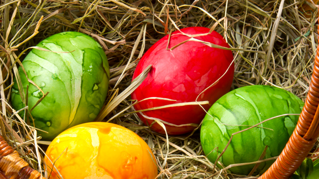 Ouăle de Paște pot fi de diferite culori