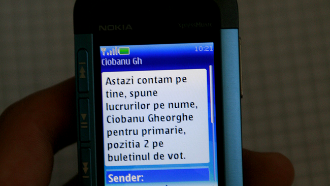 SMS electoral