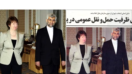 Ziarele iraniene ii „imbraca” pe oficialii europeni