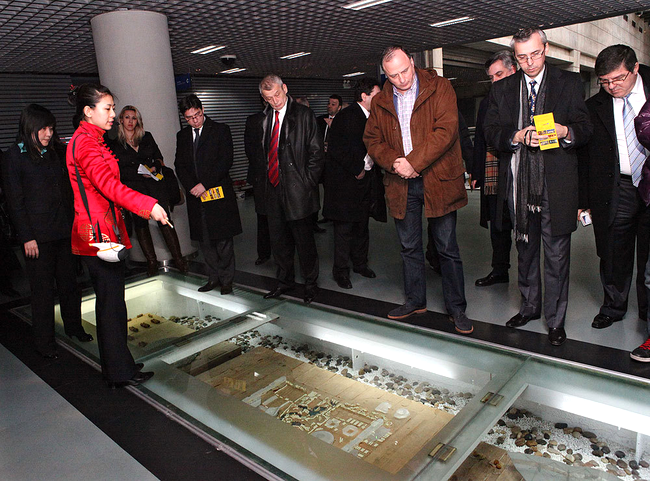 Primarul Sorin Oprescu la Beijing Planning Exhibition Museum