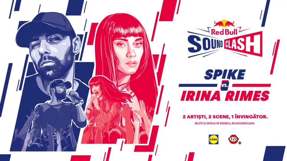 Red Bull SoundClash 2022 îi aduce față-n față pe Spike și Irina Rimes