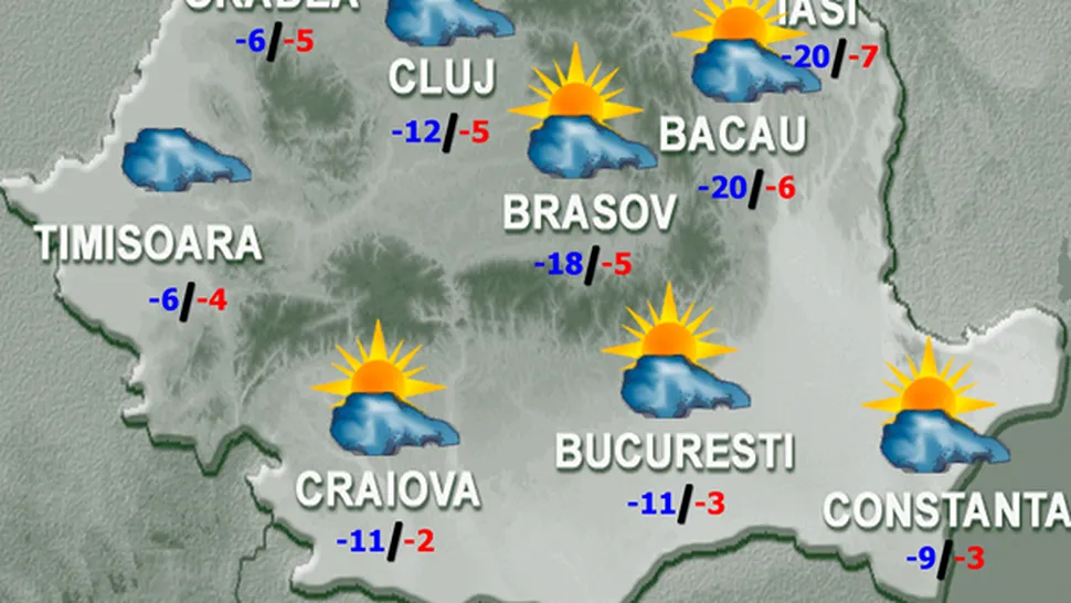 Vremea Apropo.ro: Se încălzește ușor, dar vor fi și precipitații slabe