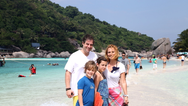 Andreea Esca alaturi de familie