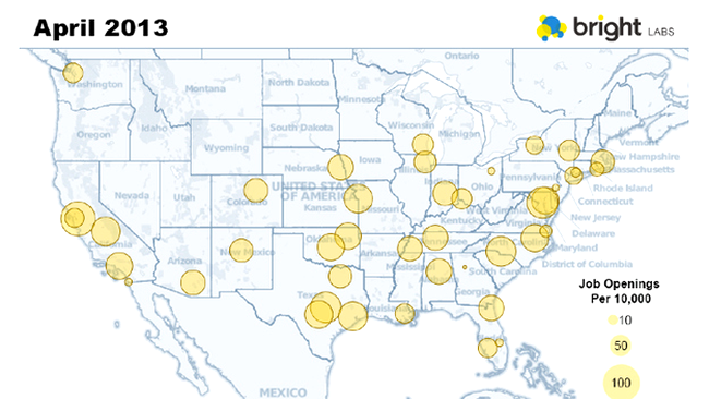 deschideri de locuri de muncă pe cap de locuitor