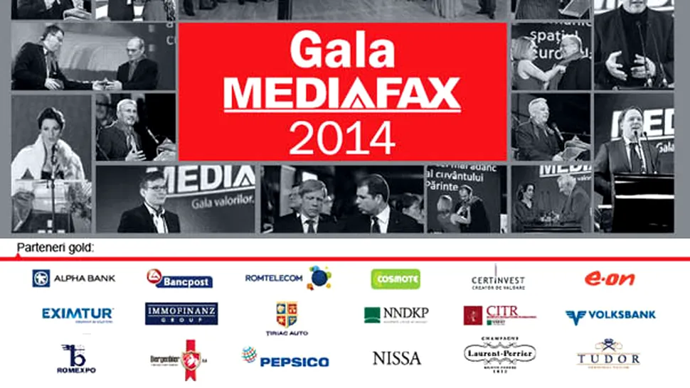 Agenția de presă Mediafax premiază valorile anului la 