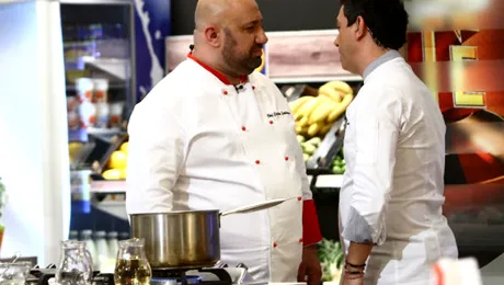 Chef Scărlătescu improvizează o afumătoare în platoul „Chefi la cuţite”