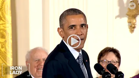 Preşedintele Obama a decorat-o pe Meryl Streep cu „Medalia Libertăţii” (Video)