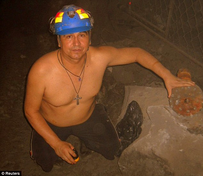 Miner blocat in Chile