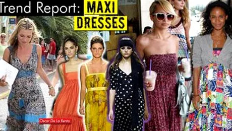 Rochiile maxi, in trend pana in vara lui 2010 (Poze)