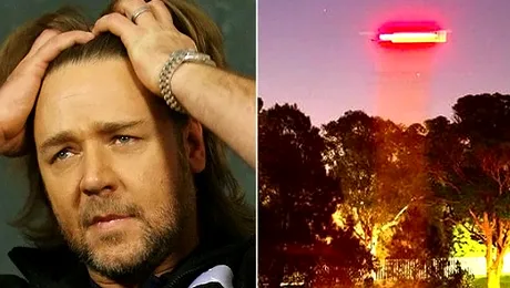 Russell Crowe a filmat un OZN și a postat clipul pe Youtube (Video)