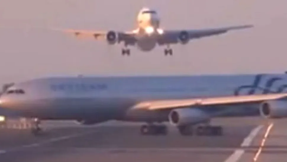 Două avioane, la un pas de coliziune pe aeroportul 