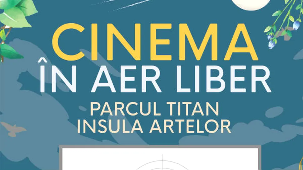 Cinema în Aer Liber se intoarce pe Insula Artelor din Parcul Titan