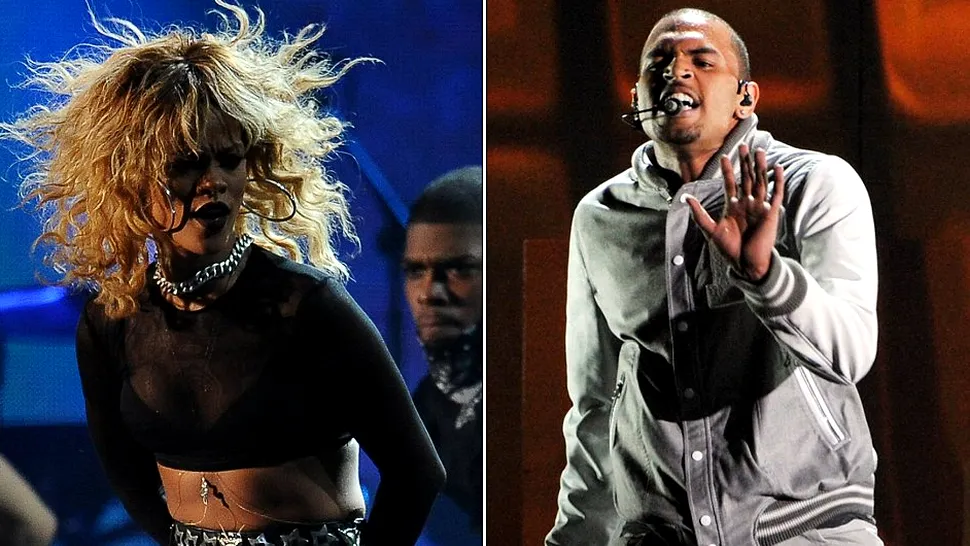 Rihanna și Chris Brown, împreună pe scena Grammy 2012