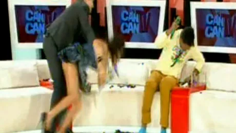 Oana Zăvoranu – cea mai tare căzătură, în direct!