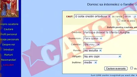 Credinta 2 in 1, cu matrimoniale pe un site religios!