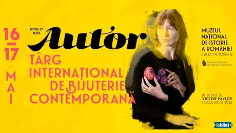 AUTOR 2026 vine la Muzeul de Istorie: peste 70 de designeri din toată lumea aduc bijuteria contemporană la București pe 16 și 17 mai