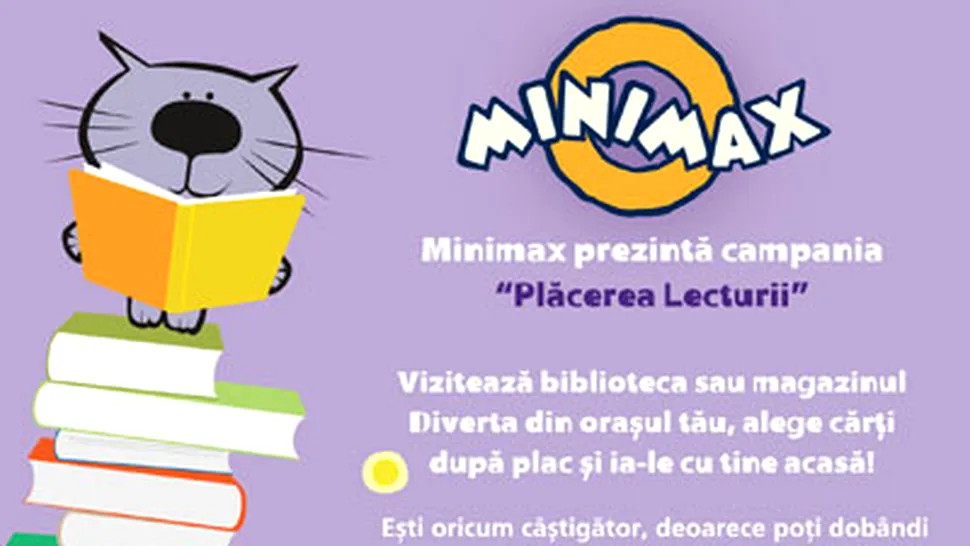 „Împrumută o carte” în cadrul campaniei naţionale Minimax – Plăcerea Lecturii