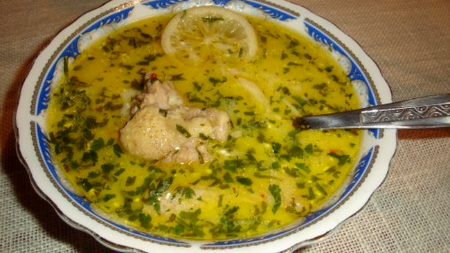 ciorba de pui a la grec