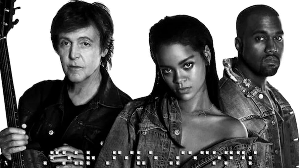 3 în 1: Rihanna, Kanye West şi Paul McCartney au lansat o melodie