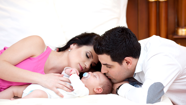 Ellie White, alaturi de copilul ei