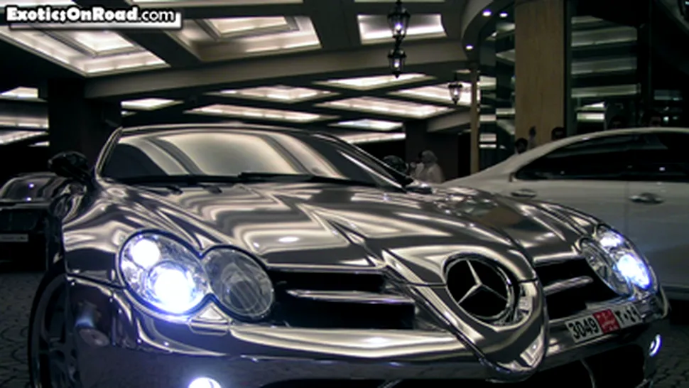 Ultima fita in Abu Dhabi: Mercedes-ul din aur alb!
