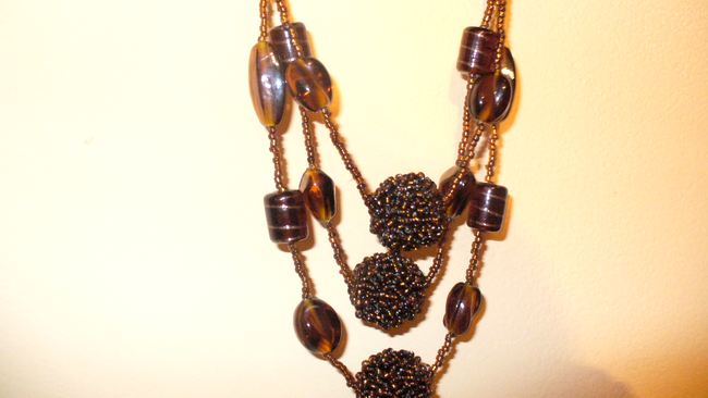 colier sticla murano maro 79 lei