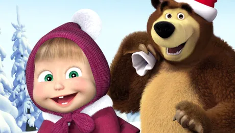 Masha şi Ursul se întorc în România, într-un spectacol de Crăciun