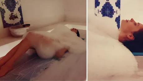 Andreea Marin, fără haine şi acoperită de spumă. Ce apariţie!