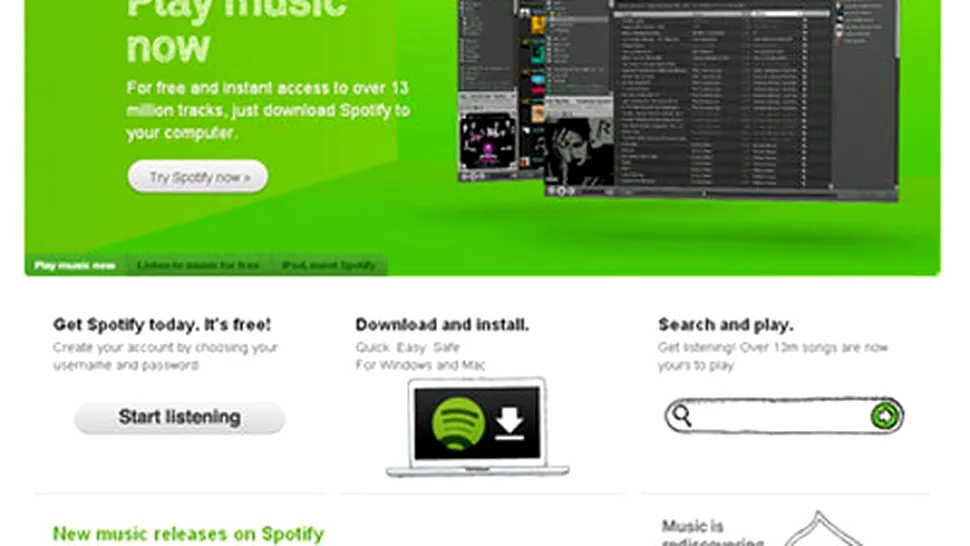 Spotify, site-ul ce va dispune de toata muzica din lume
