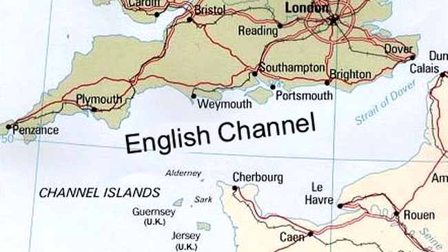 harta canalul englez