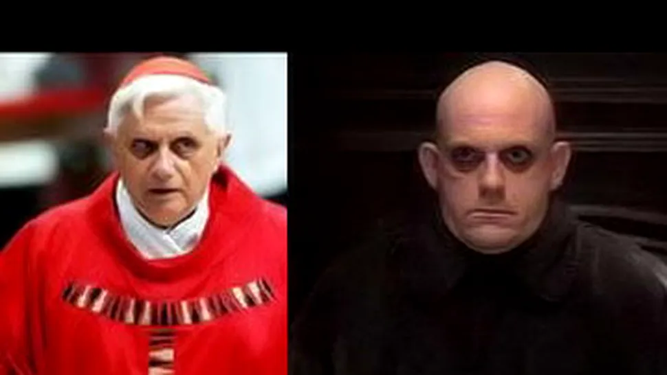 Papa Ratzinger si Uncle Fester au ceva in comun