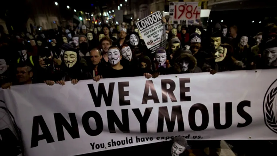 Anonymous a scos în stradă milioane de oameni din întreaga lume